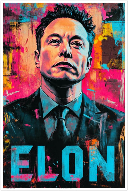 Elon is Pop Poster – Kore Studios Original Art (2023)