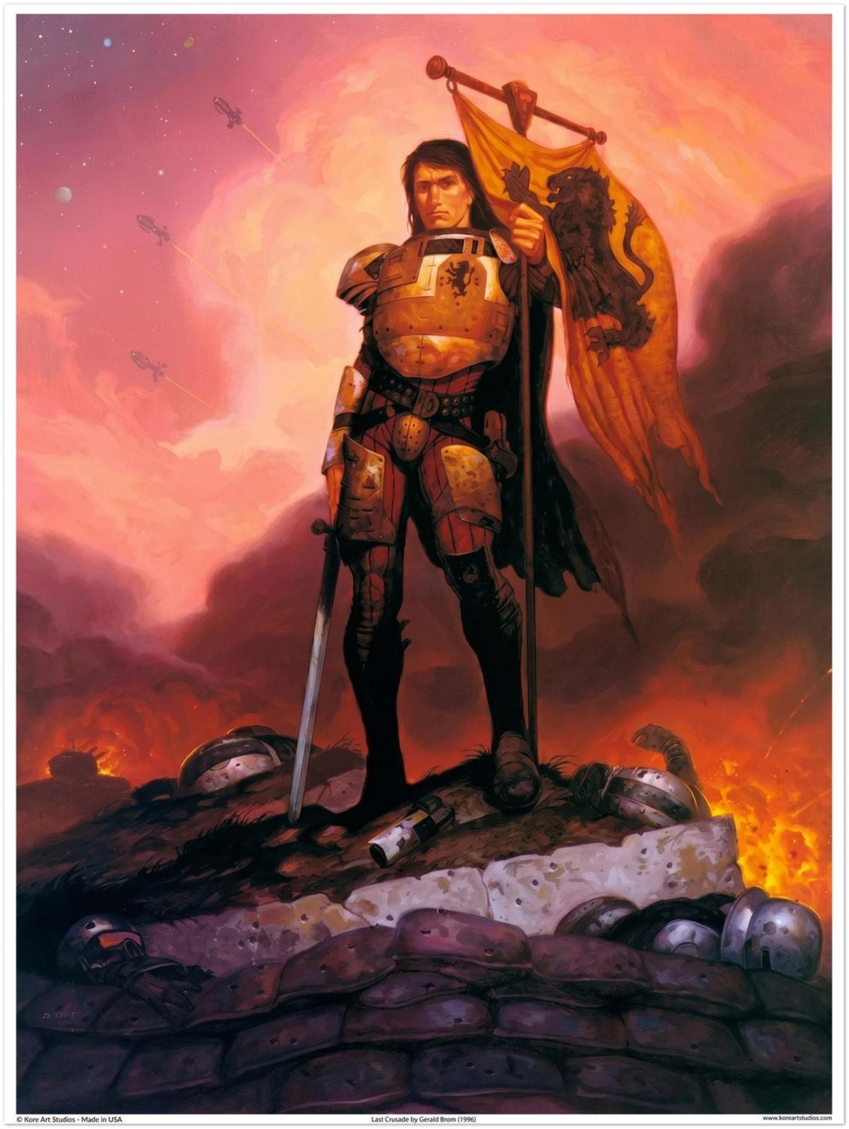 Last Crusade by Gerald Brom  (1996) - Fantasy Art Poster