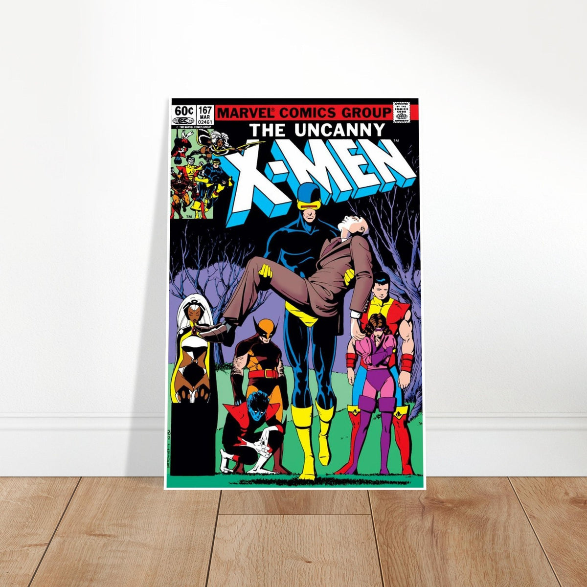 UNCANNY X-MEN 167 MARVEL COMICS CYCLOPS STORM WOLVERINE VINTAGE POSTER 2