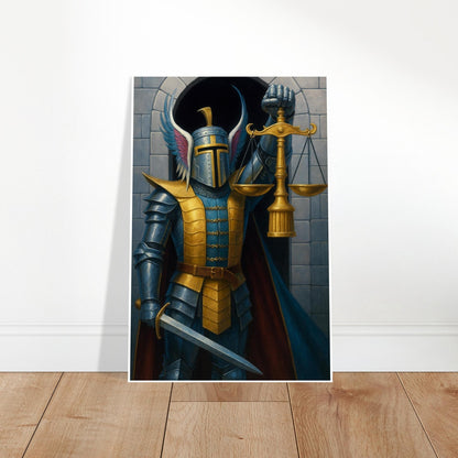 BALANCE MAGIC THE GATHERING INSPIRED PALADIN JUSTICE FANTASY ART POSTER 2