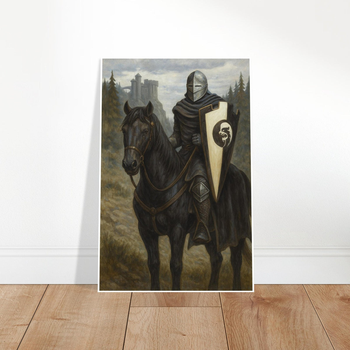 BLACK KNIGHT MAGIC THE GATHERING INSPIRED MEDIEVAL WARRIOR FANTASY POSTER 2
