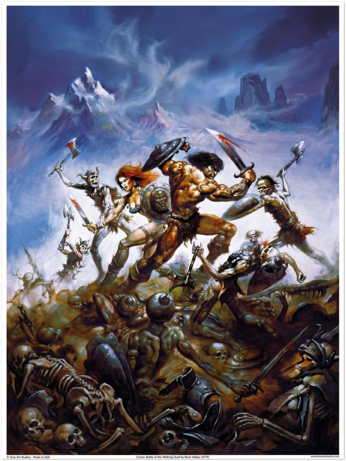 The Savage Sword of Conan #1 Cover Art Poster by Boris Vallejo - 1974