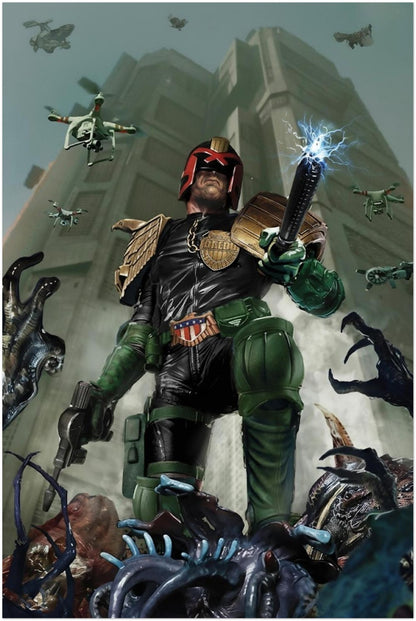 Judge Dredd Poster - Comic Character - Wall Art - Mans Cave Hight Quality - Rare