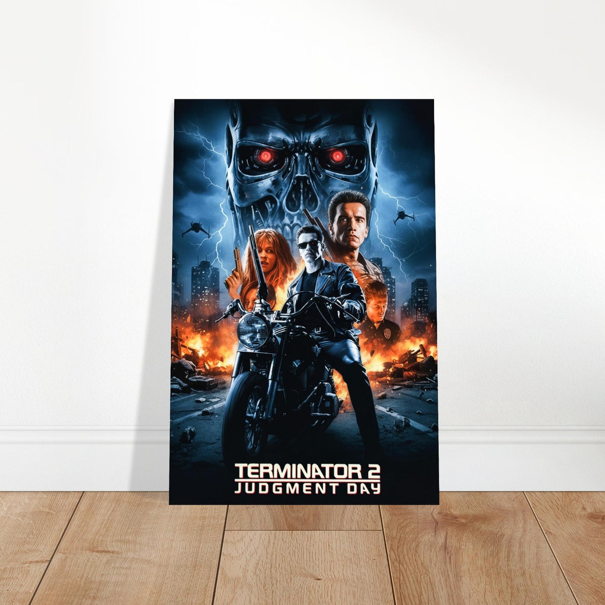TERMINATOR 2 MOVIE POSTER – 90s ACTION MOVIE WALL ART | ARNOLD SCHWARZENEGGER 2