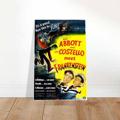 Abbott and Costello Meet Frankenstein Poster – Universal (1948) | Horror-Comedy 2
