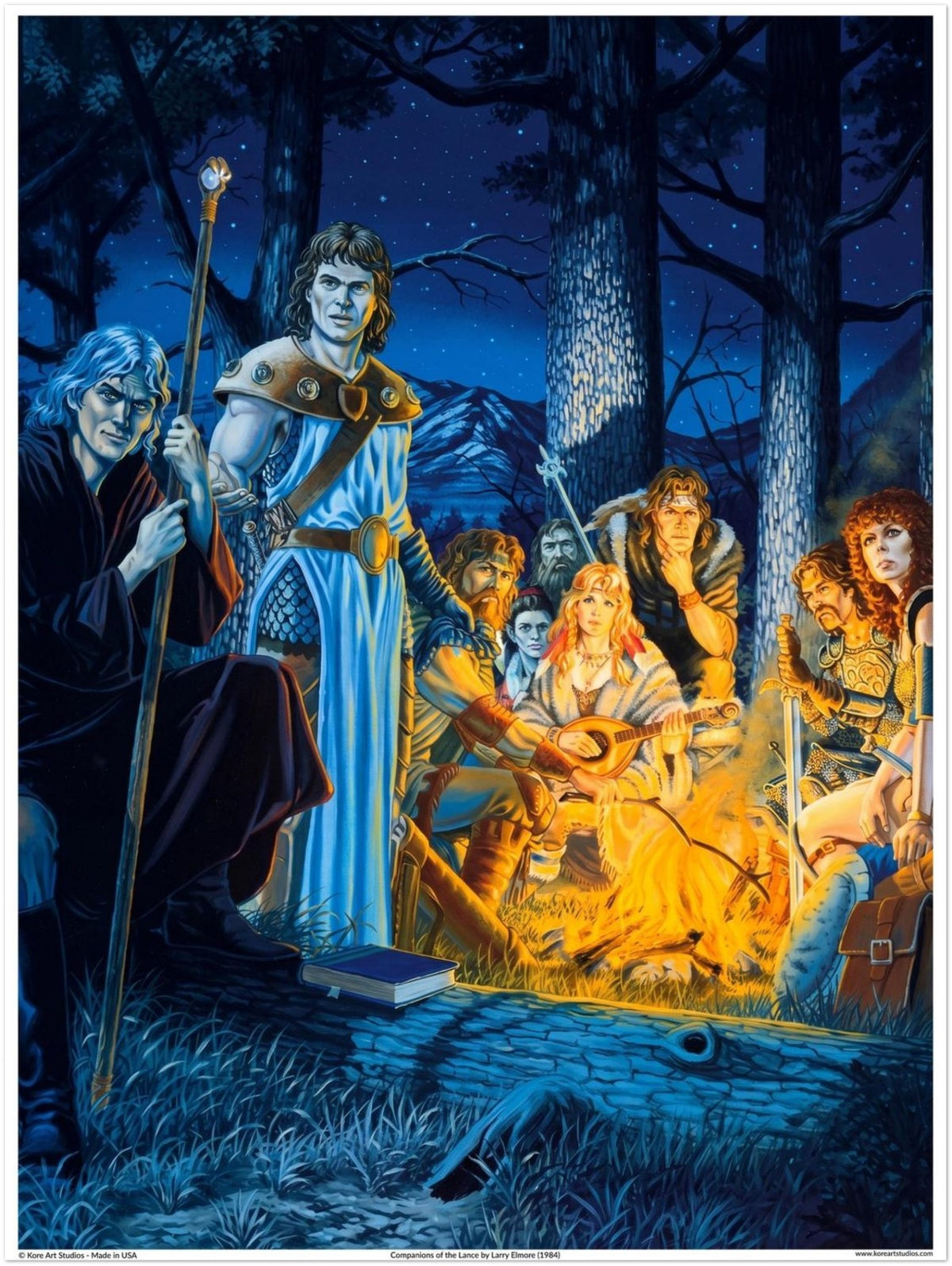 Companions of the Lance Camp - Dragonlance Heroes by Larry Elmore (1984)