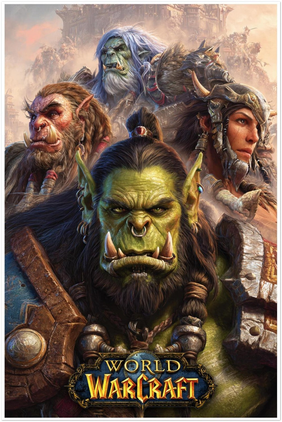 WORLD OF WARCRAFT POSTER – EPIC FAN ART PRINT – HORDE CHARACTER DESIGN