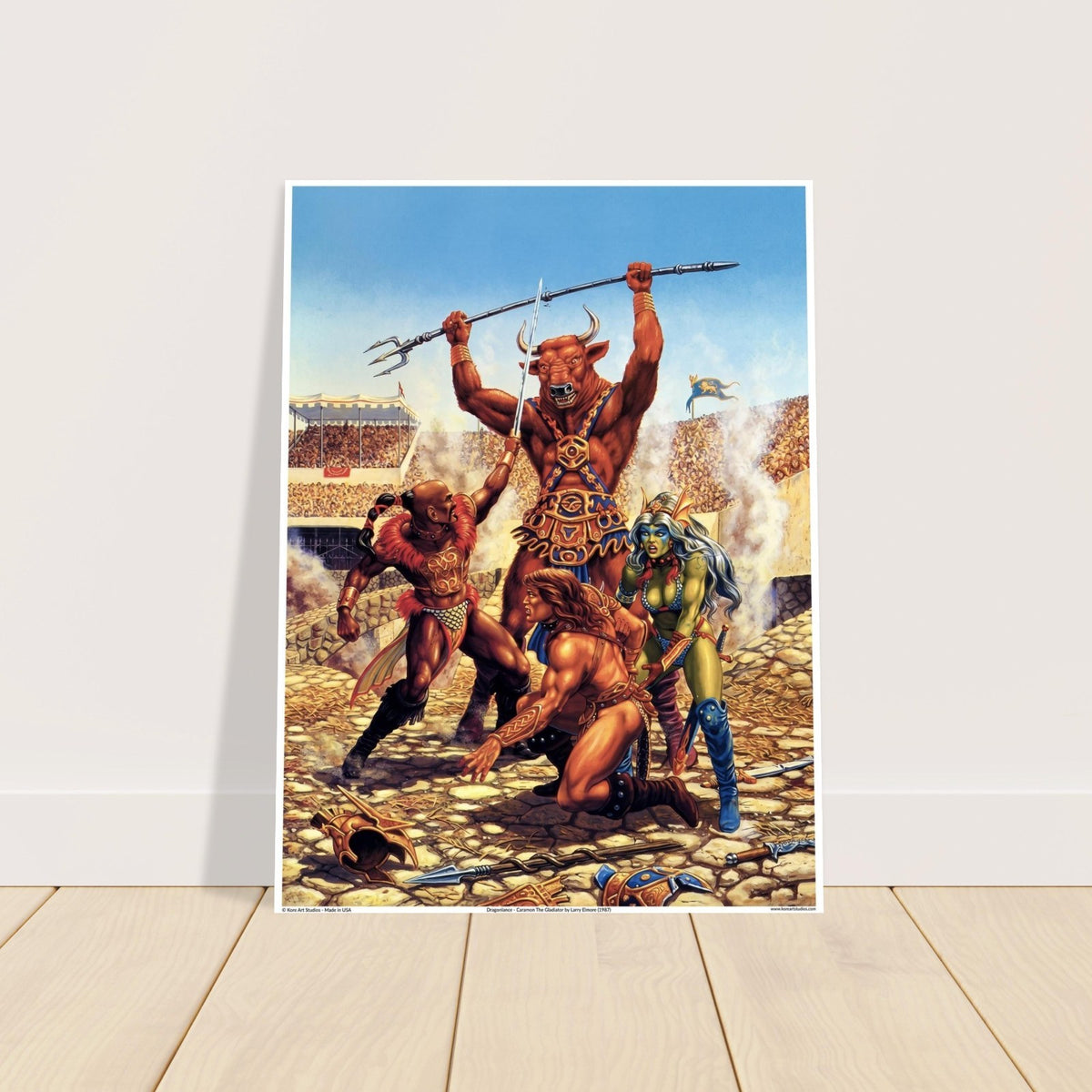 Dragonlance - Caramon the Gladiator by Larry Elmore (1987) 2