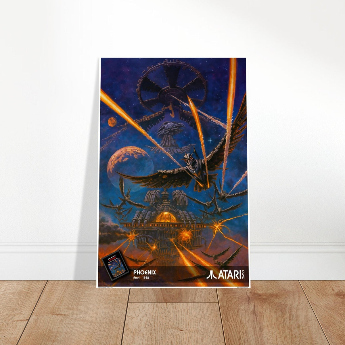 PHOENIX ATARI 1982 POSTER - FIREBIRD SPACE SHIP SHOOTER MYTHICAL CLASSIC 2