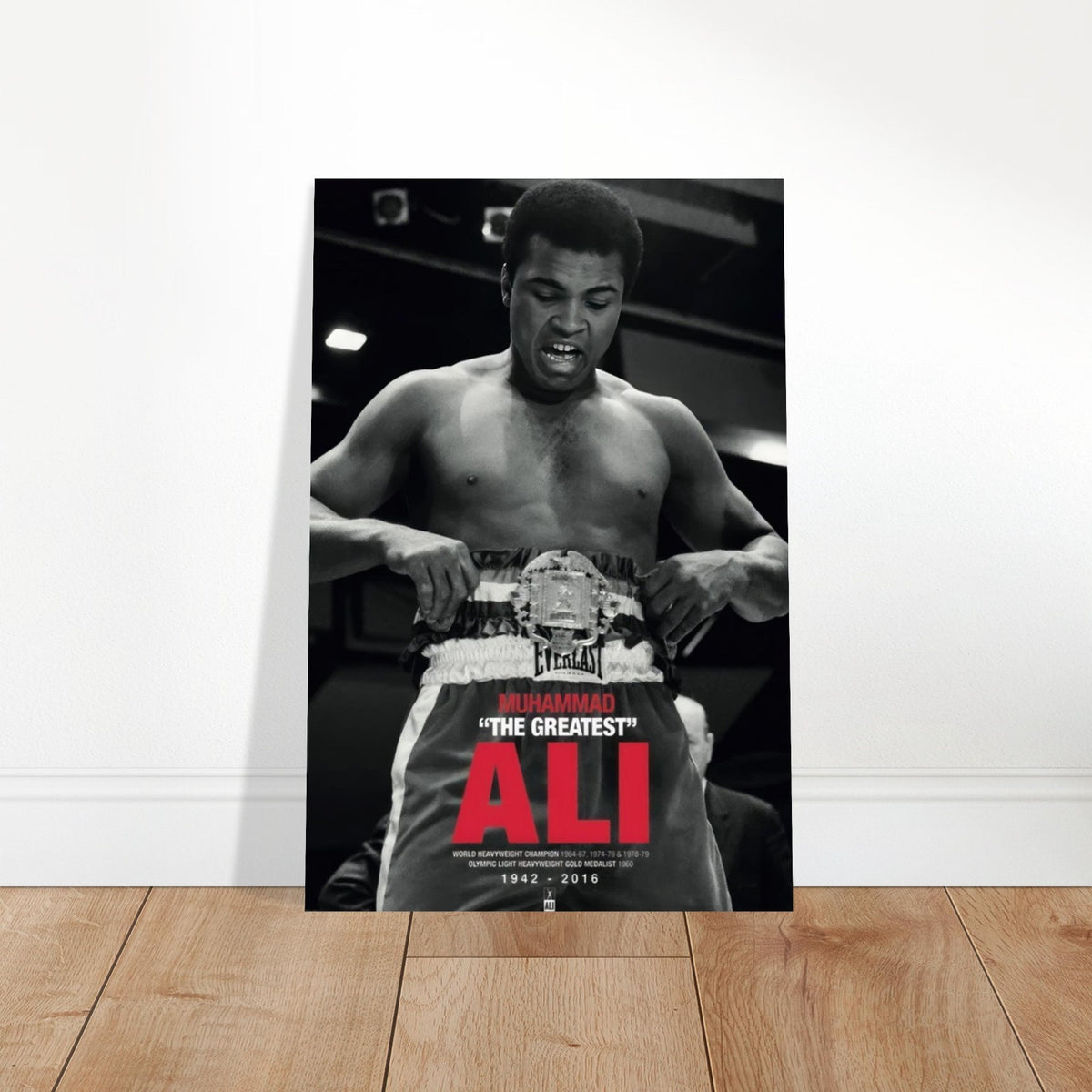 MUHAMMAD ALI - THE GREATEST - BOXING LEGEND POSTER - BLACK & WHITE SPORTS 2