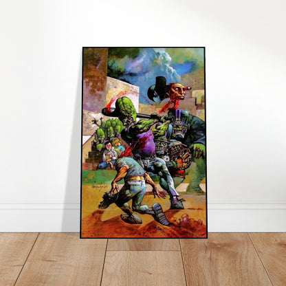 MARS ATTACKS POSTER – SIMON BISLEY BASEBALL COVER – TOPPS 1996 ART PRINT 2