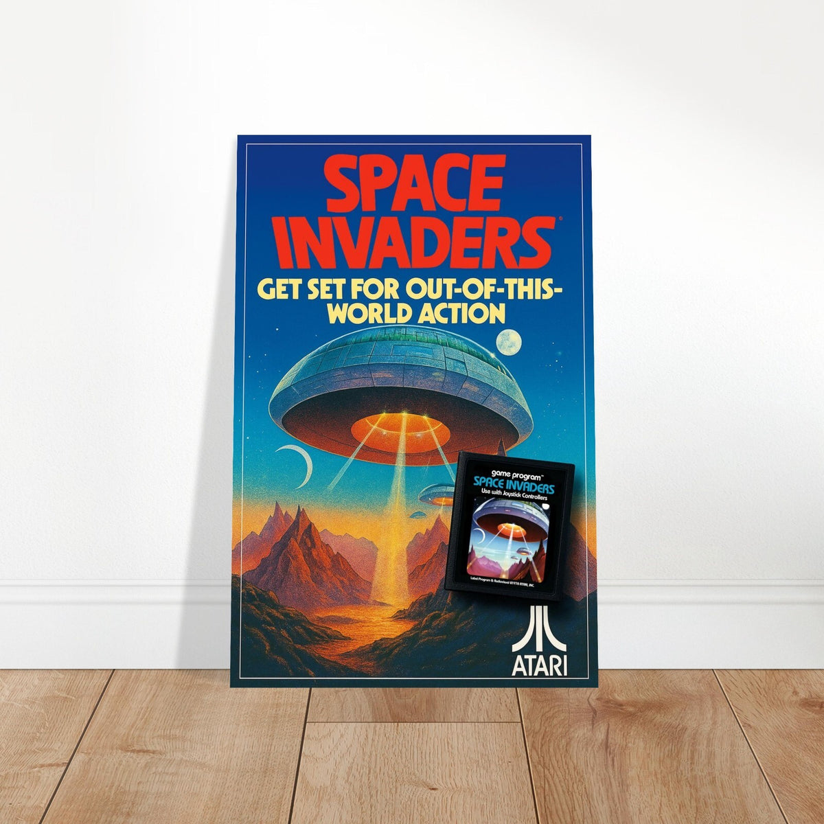 SPACE INVADERS ATARI POSTER - OUT-OF-THIS-WORLD ACTION - ATARI 2600 POSTER 2