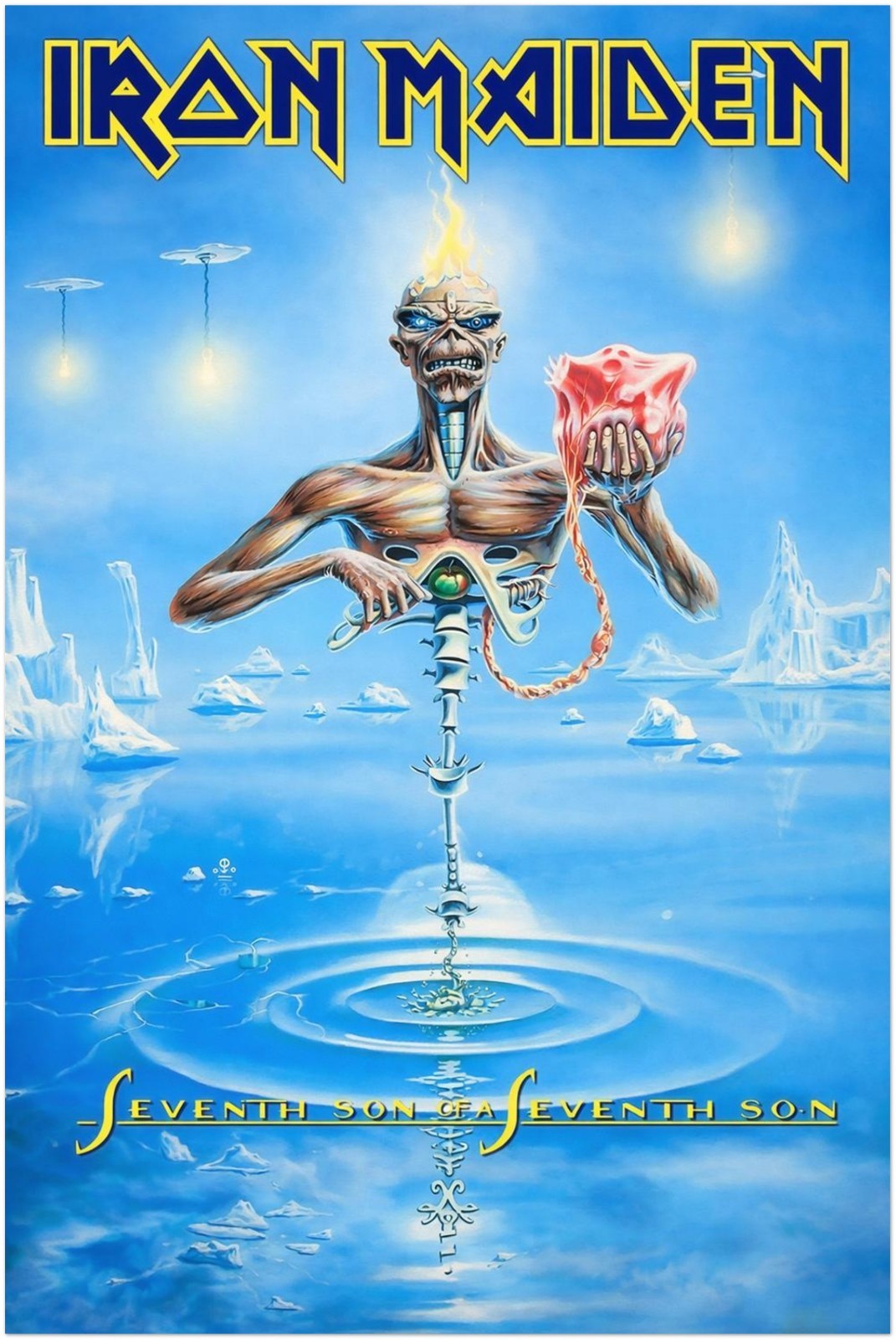 Iron Maiden - 7th Son of a 7th Son Album Poster - Heavy Metal Art