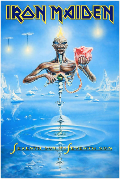 Iron Maiden - 7th Son of a 7th Son Album Poster - Heavy Metal Art