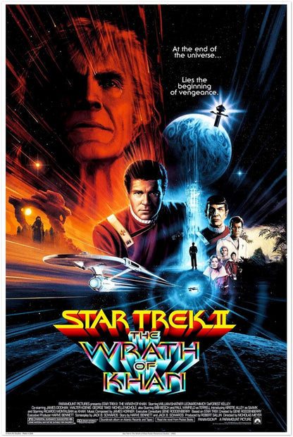 Star Trek II: The Wrath of Khan MOVIE POSTER – Original Paramount Release (1982)