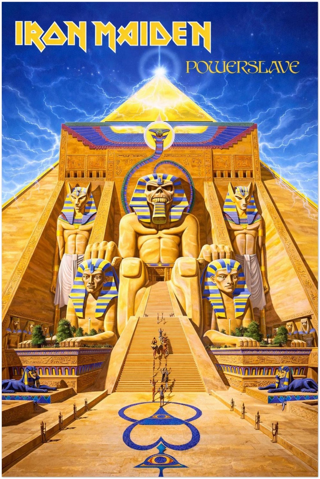 Iron Maiden - Powerslave Album Poster - Heavy Metal Art