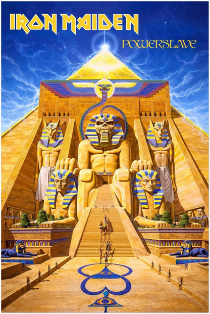 Iron Maiden - Powerslave Album Poster - Heavy Metal Art
