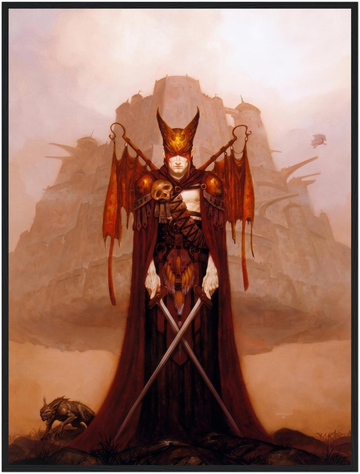 Prelude to War by Gerald Brom (1993) - Framed Poster 24in x 32in