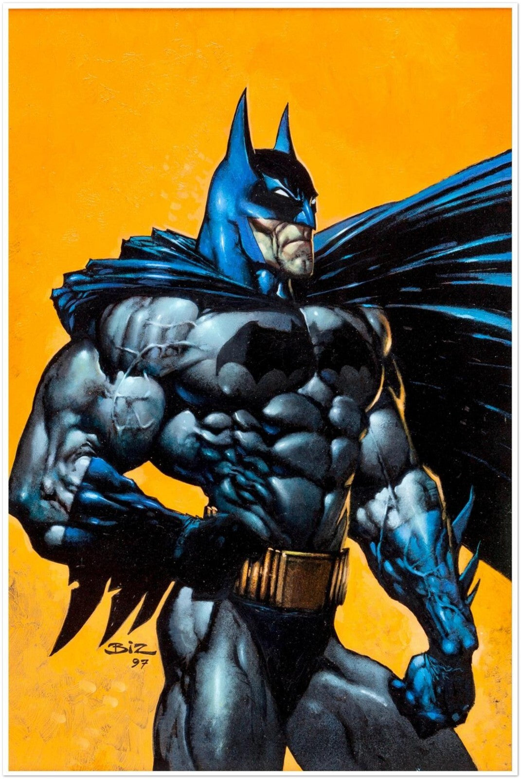 Batman Wizard Cover Poster – Simon Bisley Art Reprint from Issue #77 (1998)