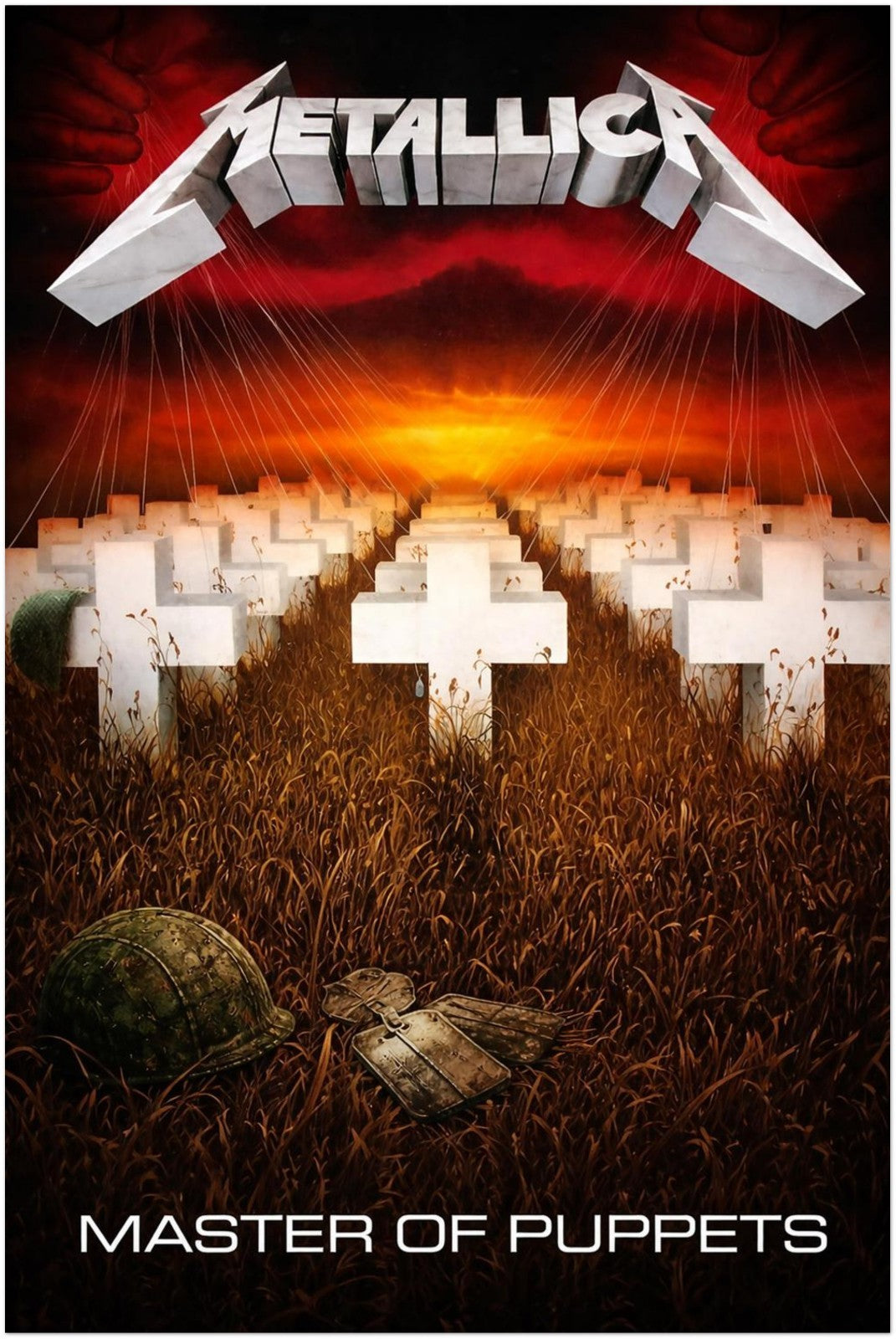 Metallica - Master of Puppets Album Poster - Heavy Metal Art Fan Decoration