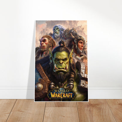 WORLD OF WARCRAFT POSTER – EPIC FAN ART PRINT – HORDE CHARACTER DESIGN 2