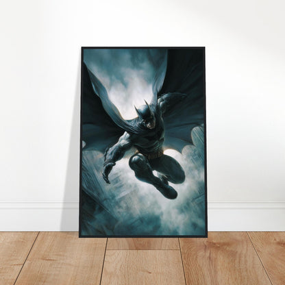 Framed Poster Batman Takes Flight by R. Esberard, 2024 – Gotham City Tribute Art 2