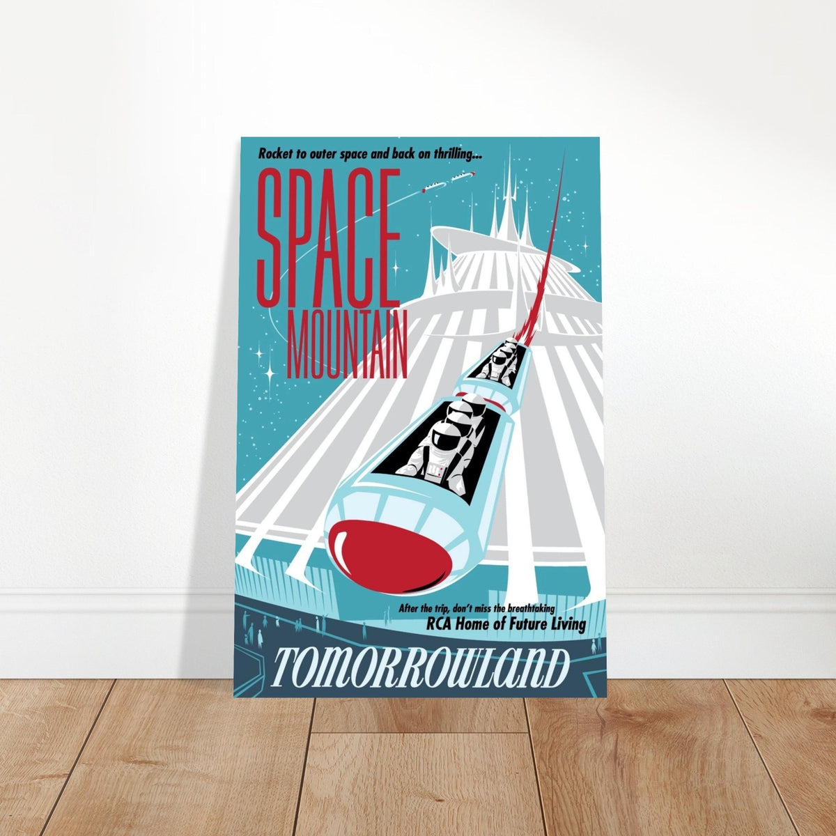 DISNEY - SPACE MOUNTAIN - TOMORROWLAND ATTRACTION POSTER - ROCKET ADVENTURE 2