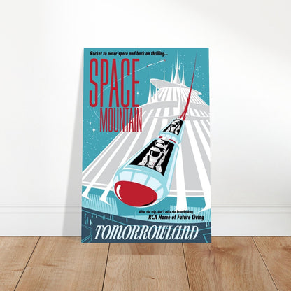 DISNEY - SPACE MOUNTAIN - TOMORROWLAND ATTRACTION POSTER - ROCKET ADVENTURE 2
