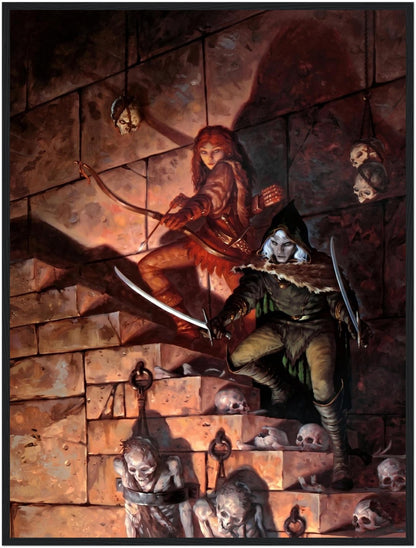 The Dungeon by Gerald Brom (2001) - Framed Poster 24in x 32in