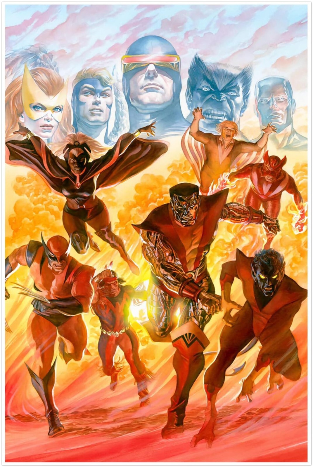 X-Men Tribute Poster – Alex Ross Art, Marvel Superheroes Wall Decor