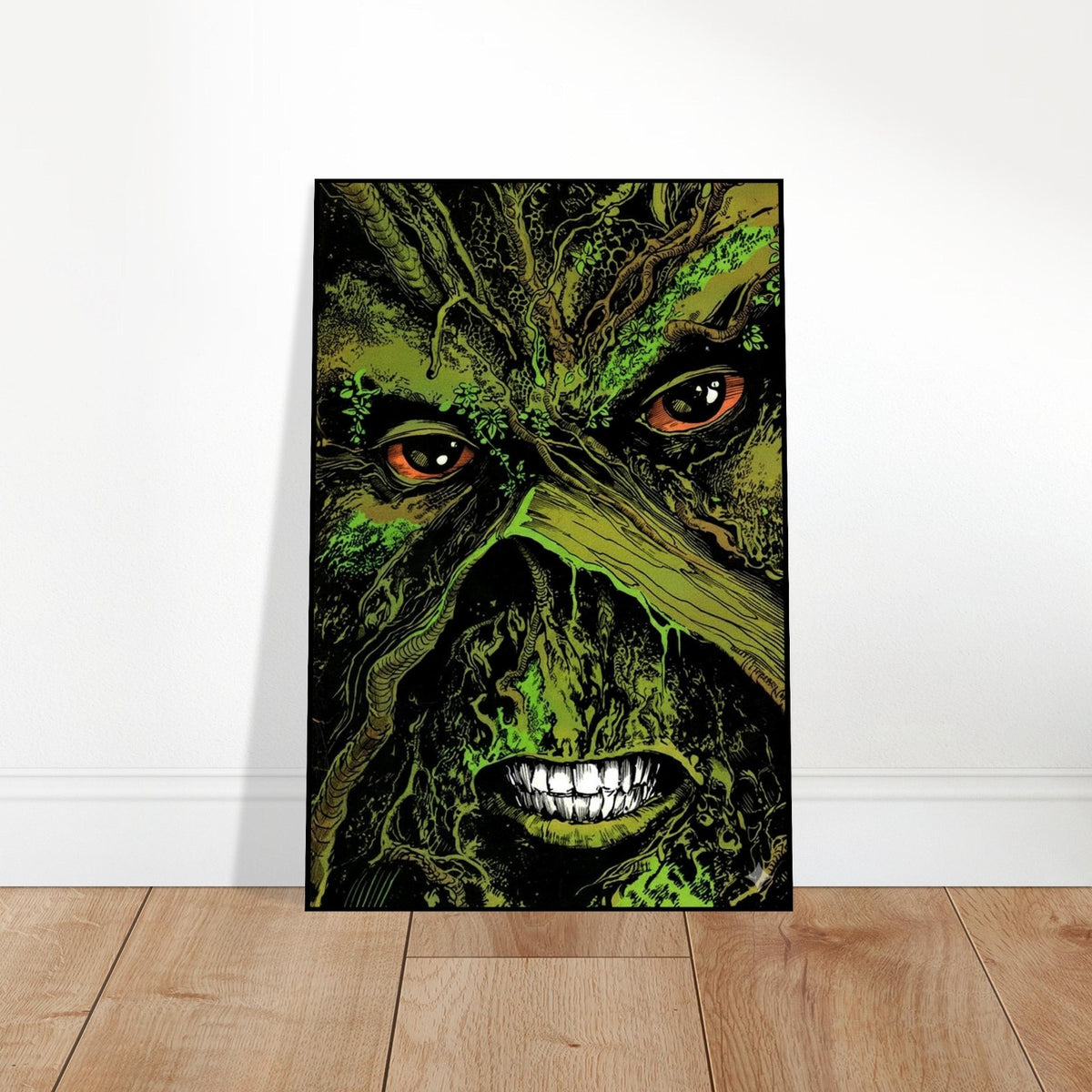 STEPHEN R. BISSETTE - SWAMP THING - CLOSE-UP PORTRAIT WITH GRINNING FACE POSTER 2