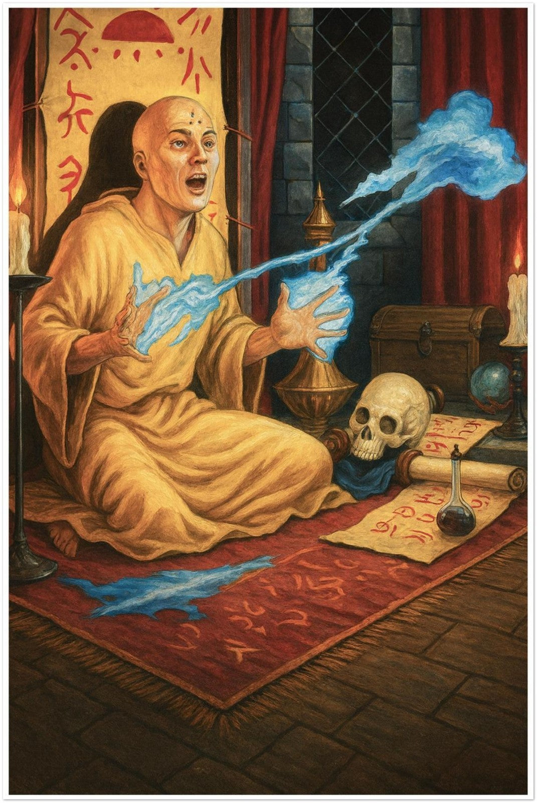 CONTROL MAGIC MAGIC THE GATHERING INSPIRED MIND MANIPULATION WIZARD POSTER
