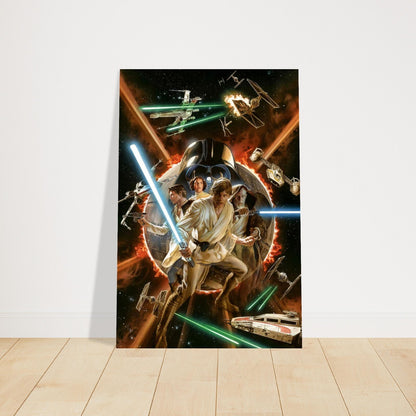 Aluminum Poster – Star Wars Tribute by Alex Ross – Epic Luke Skywalker 2