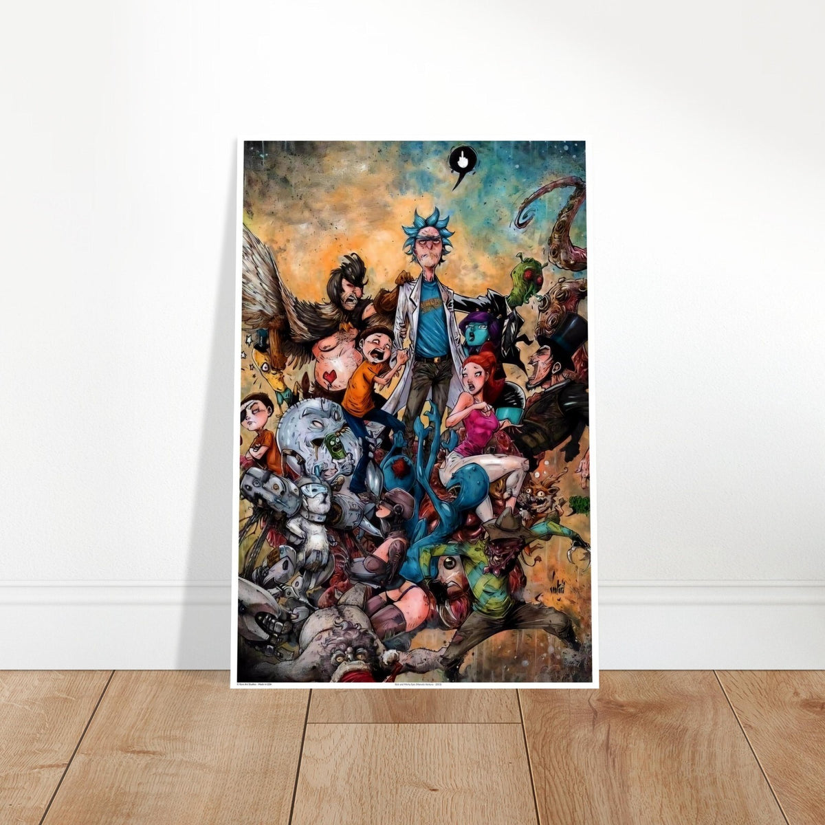 Rick and Morty Poster 24x36 – Epic Chaos Print (Marcelo Ventura 2013) Unframed 2