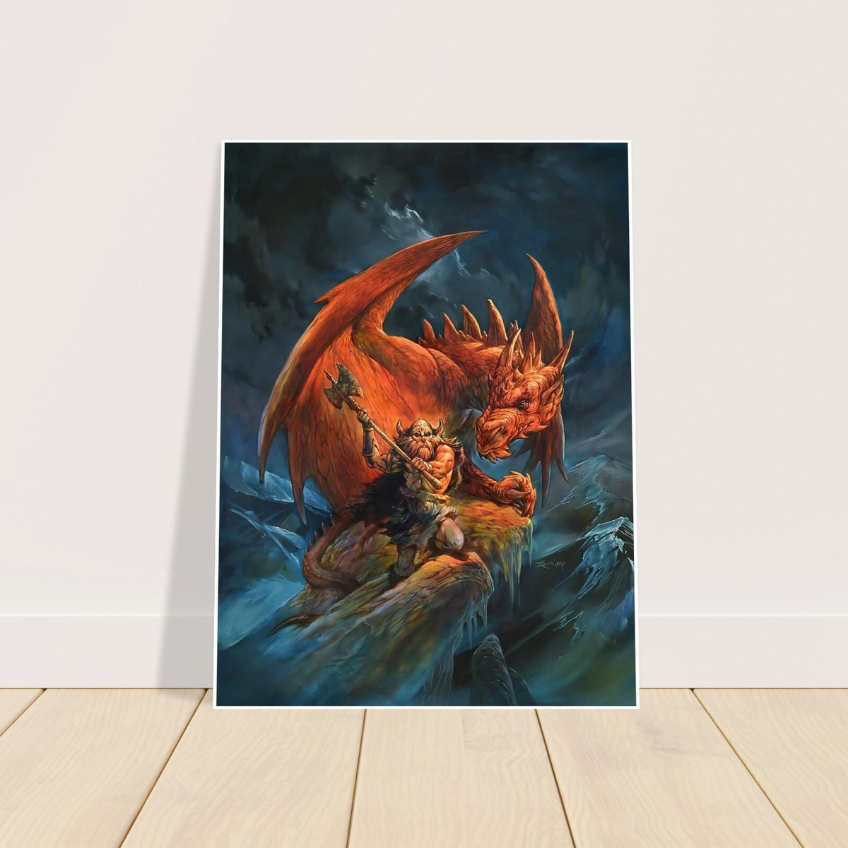 Dungeons & Dragons Poster – Jeff Easley Art – Red Dragon Fantasy Print 2