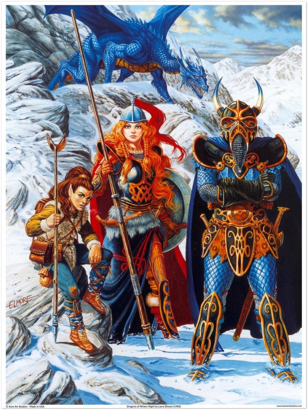 Dragons of Winter Night - Heroes of the Lance by Larry Elmore (1985)