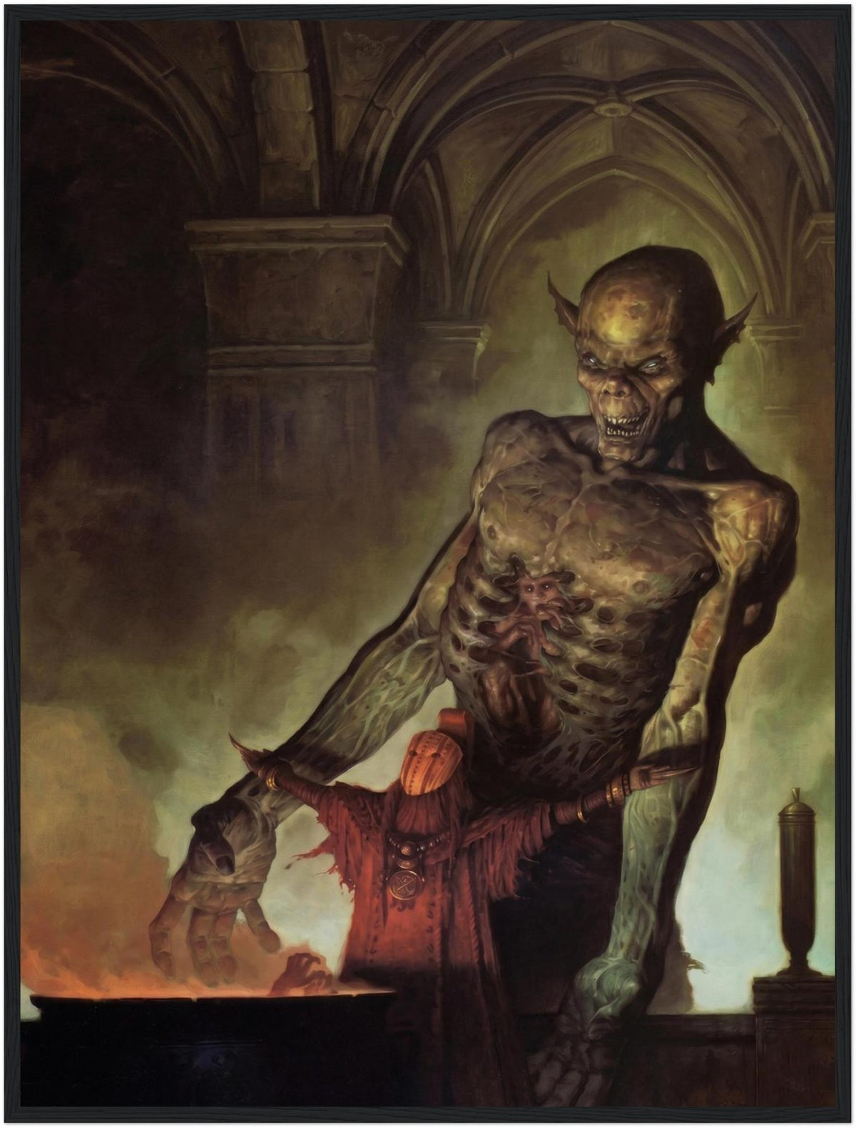 Offerings by Gerald Brom (1996) - Framed Poster 24in x 32in
