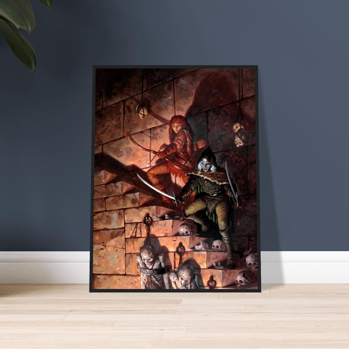 The Dungeon by Gerald Brom (2001) - Framed Poster 24in x 32in 2