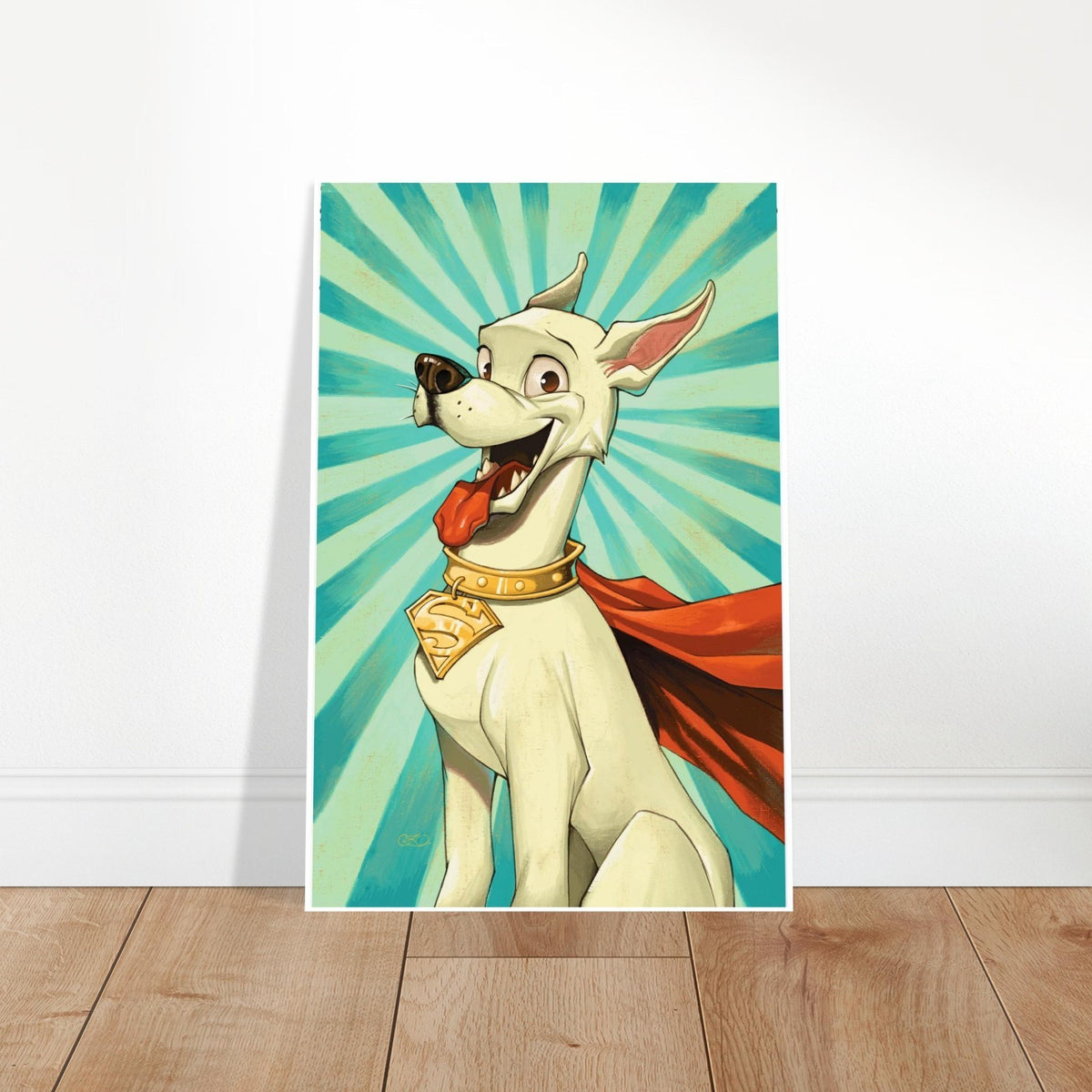 KRYPTO THE SUPERDOG POSTER - DC COMICS SUPERMAN'S BEST FRIEND HERO PET ART 2