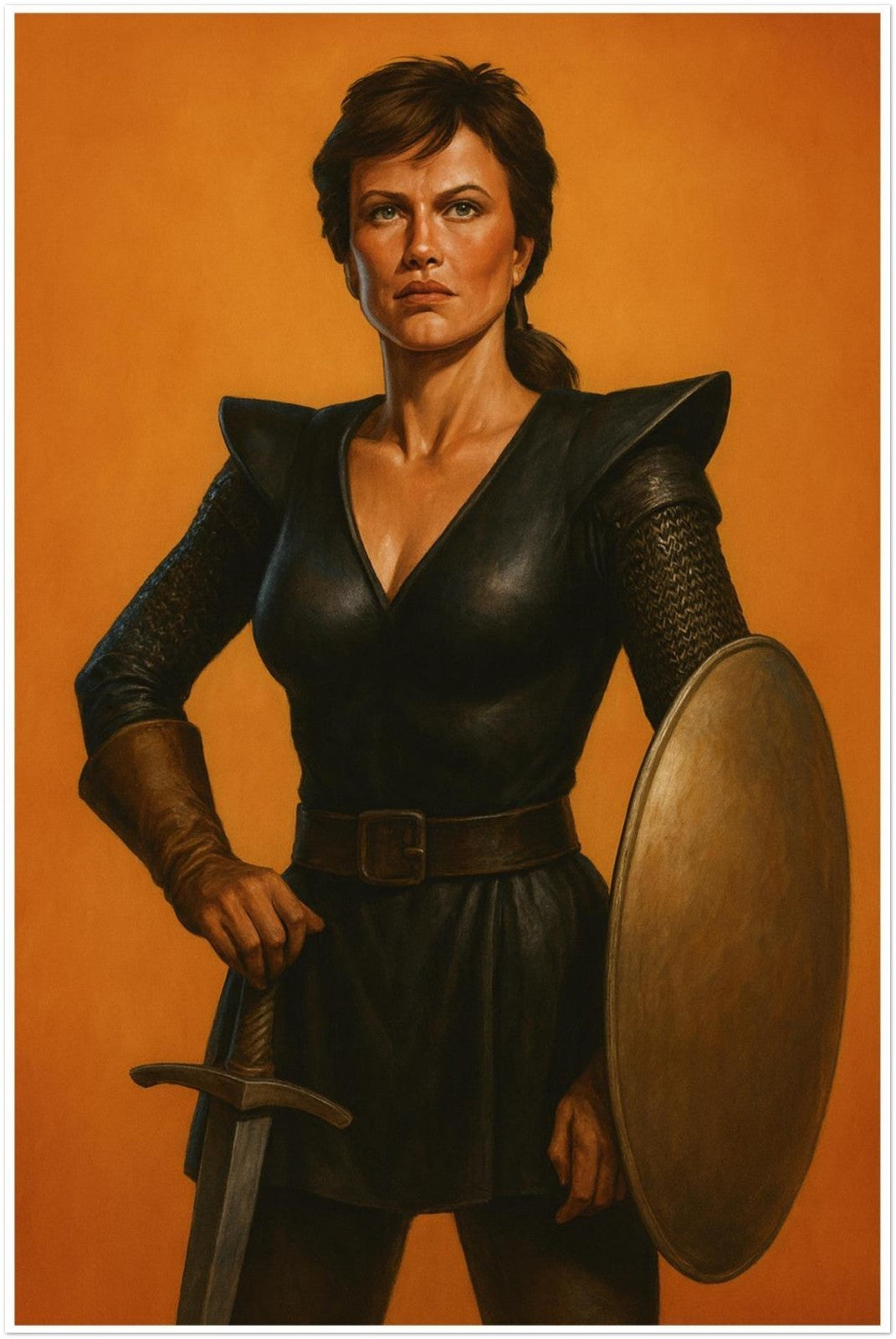 BENALISH HERO MAGIC THE GATHERING INSPIRED FEMALE WARRIOR FANTASY POSTER