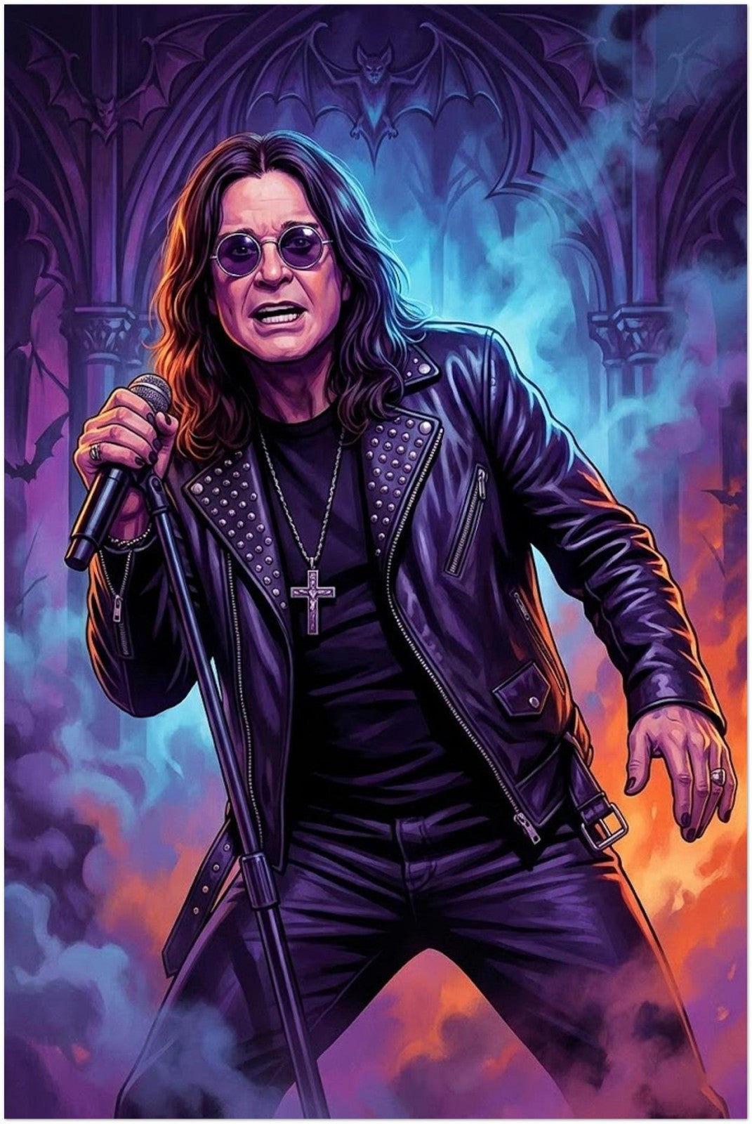 OZZY OSBOURNE POSTER - Prince of Darkness Rock Art - Original Kore Studios Illus