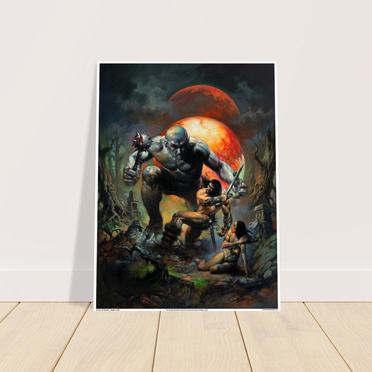 The Savage Sword of Conan #15 Cover Art Poster by Boris Vallejo - 1976 2