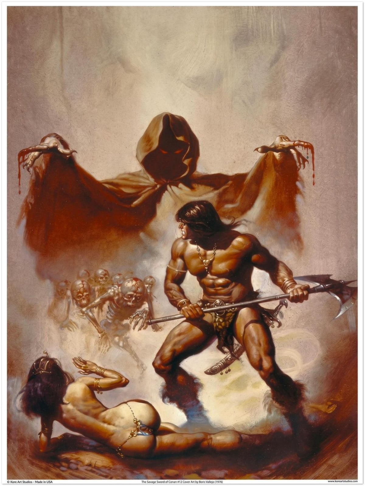 The Savage Sword of Conan #12 Cover Art Poster by Boris Vallejo - 1976