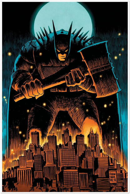 FRANCESCO FRANCAVILLA – ABSOLUTE BATMAN #4 COVER C – DARK KNIGHT HAMMER POSTER