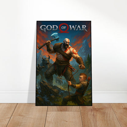 GOD OF WAR POSTER - KRATOS ATREUS FATHER SON NORSE MYTHOLOGY GAMING ART 2