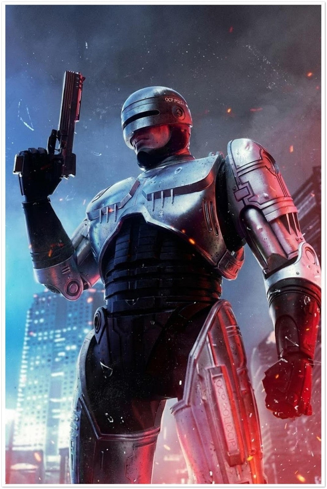 ROBOCOP POSTER ROGUE CITY PS5 COVER ART CYBERPUNK POLICE ACTION GAME