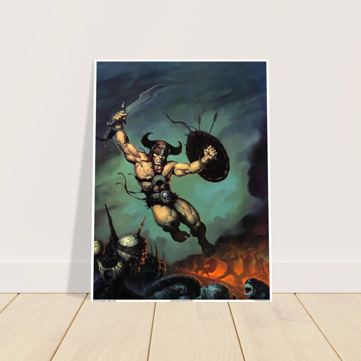 Into The Fray by Gerald Brom  (1993) - Fantasy Art Poster 2