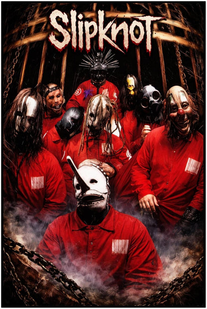 Slipknot Poster - Slipknot Album Art - Heavy Metal Wall Art Fan Decoration