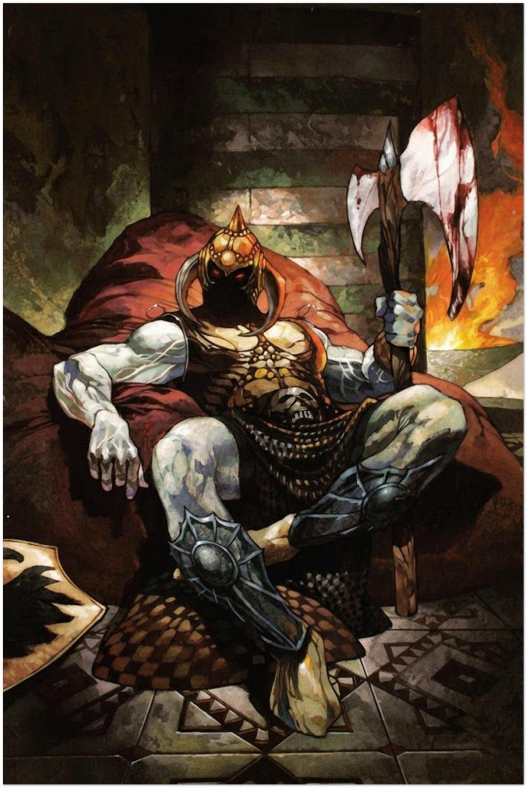 Death Dealer by Frank Frazetta - Poster of Magazine Cover Artwork - Comics Art