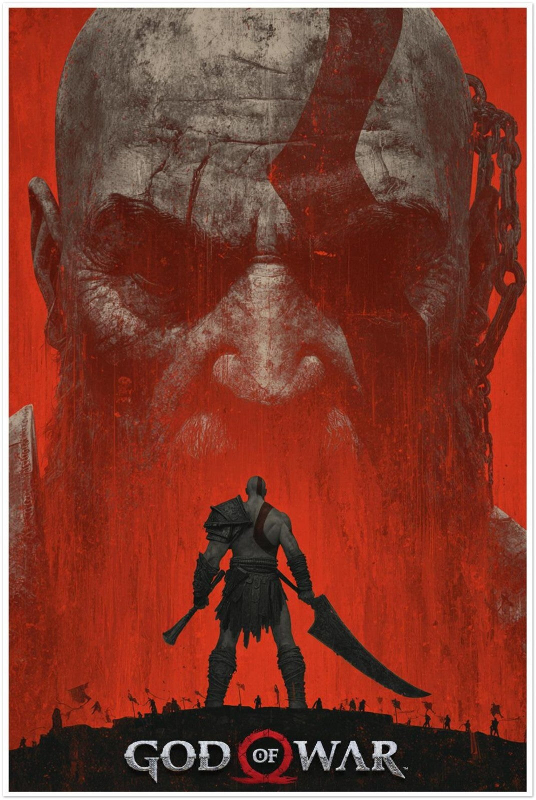 God of War Poster – Brutality of a Soul 2020 Art – Kratos Battle Print